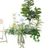 [Serie Chlorophytum Blanco Hy-Ax8] Planta de Flores Simuladas Paisajismo Jardín Paisaje Adornos Florales Decorativos Elegantes