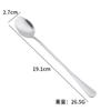 Cuchara de Vajilla de Acero Inoxidable 1010 Suministros para Comida Occidental Cuchillo, Tenedor y Cuchara Mango Largo Cuchara para Helado Estudiante con Plato para Cena para Comer en Casa