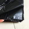 Bolsa de plástico portátil tipo chaleco para supermercado doméstico, bolsa tipo chaleco de material PE engrosado, bolsa de basura portátil simple negra