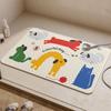 Tapete de Succión para Piso de Baño de Dibujos Animados Tapete Antideslizante para Regadera Niños y Ancianos Baño Especial Anticaídas Masajeador de Pies Hogar