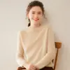 Suéter de Cachemira Nuevo Otoño 2026 Cuello Redondo para Mujer Tejidos Versátil Simple Adelgazante Tejidos de Punto Manga Larga Capa Base