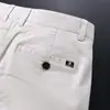 Chegada Nova Primavera 2025 Calças Casuais Retas Slim Fit de Alta Elasticidade Confortáveis com Textura Fina Resistentes a Amassados Sem Passar para Homens