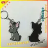 Artículos de IP de anime, llaveros de goma suave de PVC, colgantes de resina de personajes bidimensionales, accesorios para parejas, suministro de pequeños artículos