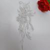 Vestido de fiesta bordado con lentejuelas y cuentas de cristal con flores colgantes, disfraz, joyería DIY, encaje, accesorios de ropa