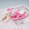 Caballo mecedor de juguete lindo en miniatura simulado - Modelo estéreo Caballo mecedor posable Casa de juegos Casa de muñecas Adornos pequeños