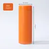Taza térmica personalizada de acero inoxidable 304 en color macarrón, tamaño de bolsillo, portátil para uso en la oficina, cuerpo recto, mini taza de viaje