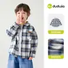 Celebração do Dia Nacional 1 Peça 10% de descontoCamisa Infantil Família Dudu Camisa de Menino Listrada Outono Camisa de Menina Xadrez