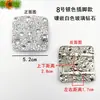 Novos Sapatos Femininos Elegantes de Couro com Caxemira, Fivelas Decorativas com Strass, Acessórios de Flor para Sapato, Acessórios Quadrados para Sapato Único, Decorações de Fivela Redonda