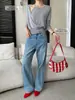 Sinan Otoño Nuevo Estilo Mezcla de Lana Estilo Blogger Falso Dos Piezas Diseño Deconstruido Tejido SN9179