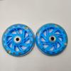 Roda piscante de bicicleta infantil roda piscante de patinete roda piscante de carrinho de bebê auxiliar pvc roda piscante com rolamento acessórios para carro
