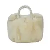 Bolsa Peluda de Mão para Mulheres Outono e Inverno Nova 2025 Bolsa Nuvem Plissada Bolsa de Pelúcia de Alta Qualidade Bolsa de Ombro Único Transversal