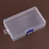 Multi-estilo de armazenamento de caixa de plástico transparente peças de unhas com tampa brincos colar de jóias caixa de embalagem destacável