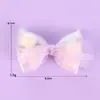 Cinta de Malla Lazo Accesorios para Ropa Pasador Nudo de Regalo Decoración de Empaque DIY Accesorios de Lazo Rosa