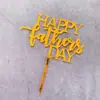 Tarjeta de pastel para el Día del Padre transfronteriza Feliz Día del Padre PAPÁ Decoración de pastel de acrílico