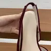 Sandalias romanas Chuyuji de estilo francés, elegantes, de punta cuadrada, cómodas, con lazo, destalonadas, de tacón alto, impresionantes, estilo dulce, zapatillas