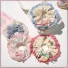 Elástico de Cabelo Scrunchie Multicamadas de Alta Qualidade Acessório de Cabelo Elástico Versátil para Meninas Corda de Cabelo Floral de Primavera Acessório de Cabeça Corda de Cabelo