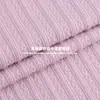 Tecido jacquard de diamante vertical 280g TC poliéster malha padrão ondulado malha de cabos pequenos para moda e roupas infantis