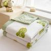 Verano Clase A Dibujos Animados Hilo Arrugado Colcha de Verano Colcha Fresca de Verano Estudiante Soltero Dormitorio Lavable a Máquina Colcha para Aire Acondicionado Colcha Fina