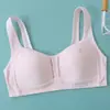 Roupa íntima de verão para meninas em desenvolvimento, sutiã fino feminino para estudantes do ensino fundamental II e ensino médio, top esportivo respirável para puberdade