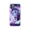 Capa de celular com estampa de totem de tigre e animal da floresta para iPhone 15, nova capa de celular fosca da moda para homens, com estampa de comércio exterior