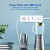 Regleta de Alimentación Brasileña de 3/4/5/6 Ranuras con USB para Uso Doméstico, Estándar Brasileño para Comercio Exterior, Regleta de Alimentación para Oficinas Sudamericanas