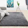 Alfombra de lana larga estilo europeo ins transfronteriza alfombra de dormitorio alfombra de casa tapete de piso terciopelo pv gris alfombra de piso completo para sala de estar mesa de centro