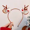 Diadema de Cuernos de Reno Navideña, Pasador de Bola de Pelo del Bosque, Diadema Linda para Niñas Bebés, Decoraciones Navideñas