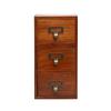 Zakka Abarrotes Gabinete de Almacenamiento de Escritorio Retro Caja de Almacenamiento de Madera Vieja Tres Cajones Punto Dropshipping 0410