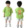Camiseta Corta de Manga Corta de Moda para Niños Ropa Ligera de Verano 2026 Nueva Ropa para Niños Top Verano Niños Bebé Camiseta de Manga Media 100% Algodón Puro