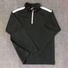 Roupa Esportiva Simples de Manga Comprida Masculina Secagem Rápida Treino Solta Manga Comprida Meio Zíper Corrida Casual Top Novo Roupa Esportiva