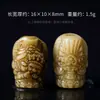 Joias do Xizang com caveira e chapéu, caveira do deus da riqueza amarela, Ram Zaki com fundo de nuvens, acessórios de contas budistas estilo étnico DIY