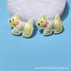 Lindo estilo coreano a cuadros resina cachorro diy gel de crema accesorios para el cabello parche para bolsa llavero material accesorios