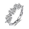 Estilo Coreano Estilo Coreano Nueva Moda Anillo Irregular Anillo de Diamante de Zircón para Mujer Joyería de Mano de Celebridad de Internet de Lujo Ligero Personalizado