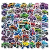 200 Peças de Adesivos de Monster Truck, Carros de Desenho Animado, Veículos Bigfoot, Caminhões, Veículos de Transporte, Grafite, Adesivos Decorativos Legais