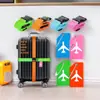 Combinación de Correa para Etiqueta de Equipaje de Silicona y PVC con Diseño de Cordón, Etiqueta Antiperdida, Se Puede Equipar con Correas
