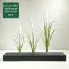Cattail de Simulación Vela de Agua Hierba Cebolla Hierba Junco Planta de Simulación Planta Verde Falsa Paisajismo Decoración Hogareña Nórdica