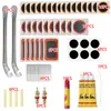 Parche de Reparación de Neumáticos para Motocicleta y Vehículo Eléctrico Transfronterizo Pegamento Palanca para Neumáticos Juego de Herramientas Portátiles para Reparación de Neumáticos de Bicicleta