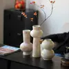 Jarrón de Cerámica Moderno Minimalista de Jingdezhen, Decoración para Casas de Huéspedes y Hoteles, Recipiente para Arreglos Florales, Vitrina, Jarrón de Cerámica de Alta Estética