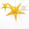 Decorações de Natal Estrela de Cinco Pontas Enfeites Pendentes de Teto Estrelas de Cartão de Papel Shopping Center Jardim de Infância Festival Decoração Enfeites Pendentes Outros