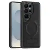 Capa de Celular Magnética para Carregamento Sem Fio Compatível com Samsung S26Ultra Samsung S25Plus Suporte Capa Protetora de Couro
