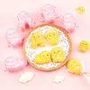 Molde para Paleta Serie Dragón de Leche Caricatura Simulada Personaje Acción Emoji Molde de Corte 3D Molde para Paleta DIY