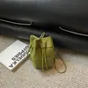 Bolso de hombro de moda nuevo para otoño 2026 transfronterizo, bolso tipo cubo tejido con cordón versátil, bolso cruzado elegante y moderno