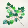 Hojas de magnolia y mango artificiales con tacto realista, recubiertas de pegamento, hojas de árbol falsas, ramas, plantas verdes para decoración de proyectos de otoño, paisajismo y venta al por mayor