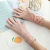 Guantes de Protección Solar para Mujer, Guantes de Ciclismo Finos de Encaje para Verano, Guantes para Exteriores, Guantes Elásticos sin Dedos de Seda de Hielo, Dropshipping