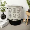 Cesta de Almacenamiento de Tela Impermeable Simple Escandinava para Baño Hogar Cesta de Lavandería Cesta de Lavandería Cubo Grande de Almacenamiento de Juguetes