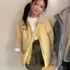 Roupa Infantil Coreana Jaqueta Leve de Algodão para Meninas 2026 Novo Outono/Inverno Casaco Espesso Estiloso Roupas de Algodão Lã de Cordeiro Infantil