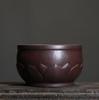Maceta de arena morada redonda con forma de loto, cuenco de cálamo Acorus Zen, dispositivo tradicional, cuenco de bonsái de arcilla de mineral crudo nuevo de Tao Township