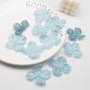 Simulación Borde de Coca Hojas de Hortensia Piezas DIY Material Hecho a Mano Flor de Seda Antigua Tocado Pasador Decoración de Flores Flor Artificial Valle Belleza Disparo
