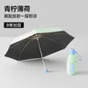 Guarda-chuva Anti-UV, Guarda-chuva de Proteção Solar para Mulheres, Compacto e Portátil, Uso Duplo para Sol e Chuva, Guarda-chuva Cápsula com 50% de desconto