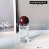 Em Estoque Frasco Refil de Perfume com Tampa de Madeira Rosqueada Borrifador de Pressão Vidro Garrafa Vazia Portátil Tampa Redonda Esférica Frasco de Reposição 20ml